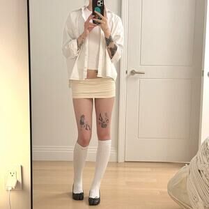 Djerf avenue white cotton button